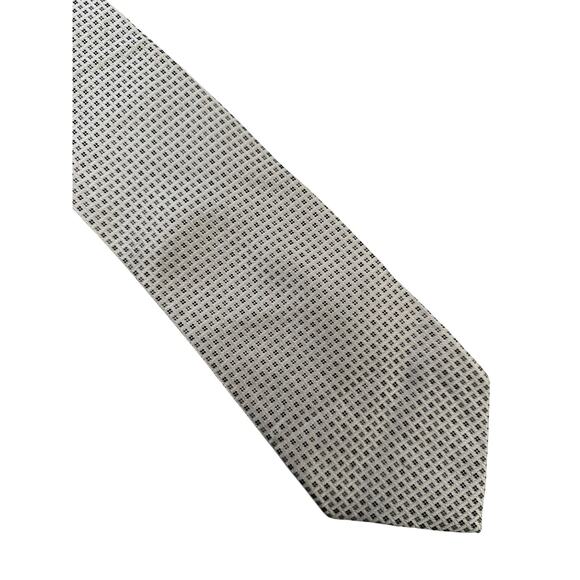 Vintage White and Black Silk Necktie from Pronto Uomo - Picture 1 of 3